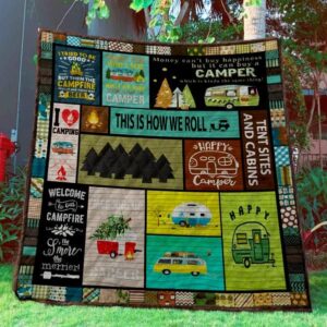 Camping Quilt Blanket Ver 18  Quilt